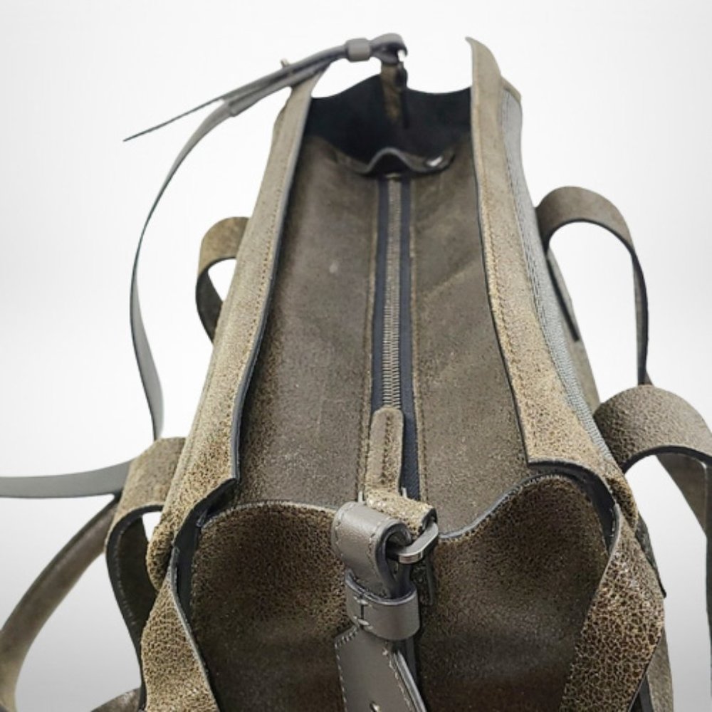 Brunello Cucinelli Buffed Leather Shoulder Bag. Monili - Picture 8 of 16